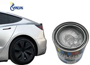 Barniz Acrílico de Alto Brillo para Pintura de Automóviles, para Capa Base, Larga Resistencia a la Intemperie, Pintura Automotriz en Aerosol de Alta Calidad 1308 1K Plata Medio - Product Image 4