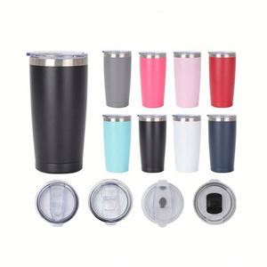 20oz Tumbler, Stainless Steel Vacuum Insulated Coffee Travel <b>Mug</b>, <b>Double</b> <b>Wall</b> Powder Coated Insulated Coffee <b>Mug</b> Travel <b>Mug</b> - Product Image 1