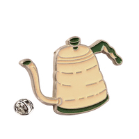 Moka Pot Épinglette en émail Conception de cafetière classique Personnalisable Épinglettes modernes et élégantes Épingle d'accessoire de café créative