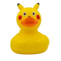 Canard en caoutchouc flottant personnalisé pour tout-petit, design coloré, non toxique, sans BPA, grande taille, mignon pour bébé et enfant