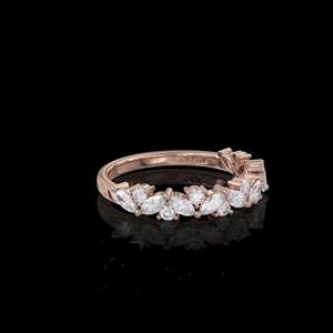 Nouvelle conception classique, bague de fiançailles et de mariage en or massif 14 carats avec diamant taille marquise VVS, idéale pour les anniversaires et les occasions spéciales - Product Image 1