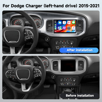 Radio Mobil Android Podofo Qualcomm 9'' untuk Dodge Charger 2015-2021 8 Core 4+64G Wireless CarPlay/Android Auto WiFi GPS