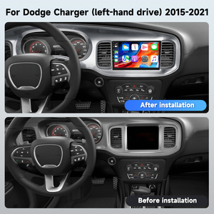 Autoradio Android Podofo Qualcomm 9 pouces pour <span class=keywords><strong>Dodge</strong></span> <span class=keywords><strong>Charger</strong></span> 2015-2021, 8 cœurs, 4+64 Go, CarPlay/Android Auto sans fil, WiFi, GPS - Product Image 5