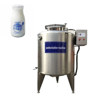 Pasteurisateur par lots entièrement automatisé, cuve de pasteurisation en acier inoxydable, petit équipement de pasteurisation du lait