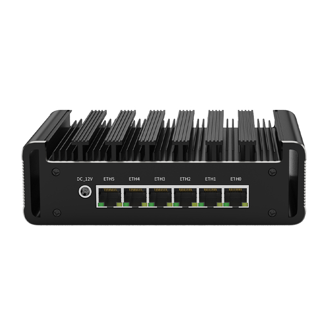 BKHD Fanless Mini PC I7-10510U Gamer DDR4 Firewall Router Pfsense Soft Routing Industrial Gaming Computer Linux Openwr