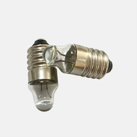 E10 ampoule à lentille en verre à base spirale 2.2V0.25A ampoule de projecteur de lampe de poche médicale