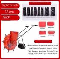 Semoir motorisé 7 rangs pour ferme et jardin, planteur manuel avec accessoire d'épandage d'engrais, garantie 1 an pour inspection vidéo