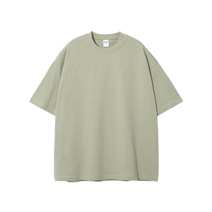 เสื้อยืดคอตตอน 100% หนัก 275gsm คุณภาพดีสำหรับผู้ชาย ทรงโอเวอร์ไซส์ ไหล่ตก แบบเรียบ ไม่มีลาย ขายส่ง - Product Image 5