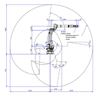 Fanuc M-20iD/12L transfert de charge d'enlèvement de matériau bras de Robots de soudage industriel à 6 axes CNGBS Rail Guide Rails coulissants