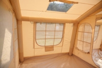 Tente gonflable de 17,28 m² pour le camping en plein air, le glamping, abri avec fenêtres en TPU imperméables, fabrication en usine