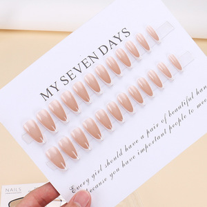 Commerce extérieur vente à chaud portable en gros conseils populaires transfrontaliers finis 24 pièces autocollants détachables pour ongles de doigt - Product Image 4