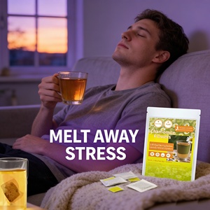 Té de <span class=keywords><strong>Manzanilla</strong></span> Orgánico Natural Premium Mejorado, Ayuda para Dormir, Alivio de la Ansiedad, Alivio Digestivo, Antioxidante, Apoyo para la Belleza, Bolsitas de Té - Product Image 3