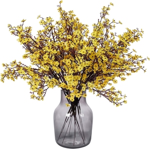LUYI - Ramo de 5 Ramas de <span class=keywords><strong>Chimonanthus</strong></span> (Gimonica) de Seda Artificial para Boda, Decoración del Hogar y Arreglos Florales - Product Image 2