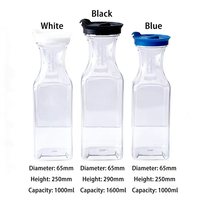 Caraffa per Acqua con Collo Stretto per Bevande Fredde, Colori Personalizzabili, Brocca in Plastica con Coperchio per Feste