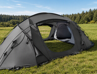 Grande tente de camping familiale pour 16 personnes, 4 saisons, tente tunnel imperméable pour expéditions hivernales, base-camp, 4 entrées, logo personnalisé OEM