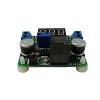 DC-DC Adjustable Langkah Up/Down Power Supply Modul 5-25V Tegangan Display Meningkatkan dan Buck Converter LM2596 & LM2577 DC Converter