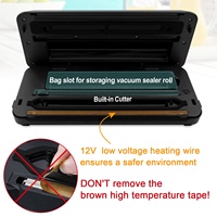 Scelleuse sous vide électrique portable automatique en acier inoxydable pour usage domestique avec affichage numérique