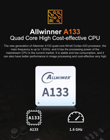 Ordinateur monocarte H-A133L Allwinner A133 Quad-Core 64 bits avec interface d'affichage LVDS/MIPI, contrôle industriel, Android 10/Linux