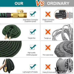 Ensemble de tuyau d'arrosage extensible léger haute pression 30m/50ft-100ft flexible conforme à la norme ANSI pour l'irrigation des jardins - Product Image 2