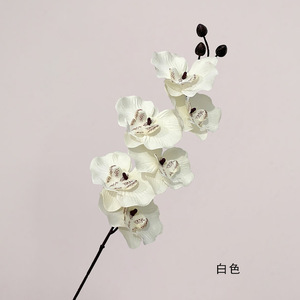 S0557 <span class=keywords><strong>precio</strong></span> barato DIY arreglo floral orquídeas centro de mesa flores artificiales decoración 6 cabezas Flor de imitación orquídea artificial - Product Image 5