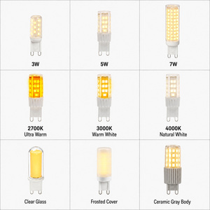 Ampoule LED G9 3W 70 LED 170-200LM AC 230V Plastique Verre Dimmable 2700K 6000K FCC ETL CE RoHS 15000H Garantie 2 ans - Product Image 5
