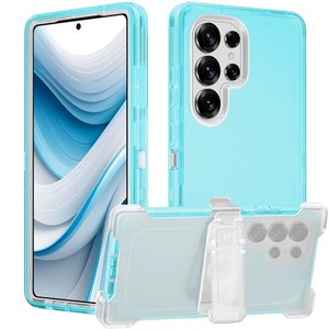 Casing ponsel pelindung Robot kasar 3 dalam 1, casing penutup tahan guncangan dengan sabuk klip untuk iPhone 11 12 13 14 15 16 Pro Max 17 Air 17 Pro - Product Image 6