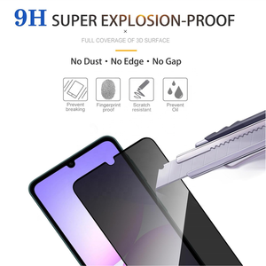 Protector de Pantalla de Vidrio Templado Anti-Espía y Anti-Explosión OEM ODM para <span class=keywords><strong>Samsung</strong></span> <span class=keywords><strong>Galaxy</strong></span> Serie A07 A27 A37 A57 A18 - Product Image 4