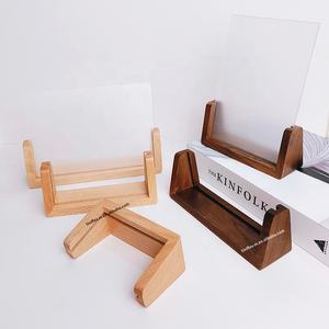 Plaque acrylique <span class=keywords><strong>de</strong></span> sublimation 6x4 pouces avec base en bois LED, supports acryliques personnalisables pour veilleuse photo DIY - Product Image 2