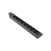 Nouvel arrivage : Conditionneur de qualité électrique en alliage d'aluminium 4000W, montage horizontal, type français, 8 prises, interrupteur à double disjoncteur