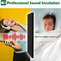Paneles Autoadhesivos Absorbentes de Sonido, Súper Reductores de Ruido para Paredes, Uso Doméstico, KTV, con Instalación con Pegamento