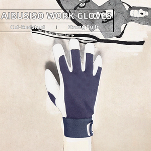 Aibusiso, guantes de trabajo de construcción de alta calidad, tamaño XL, poliéster elástico suave, resistente a Cortes, alta resistencia, antiestático, ajustable - Product Image 2