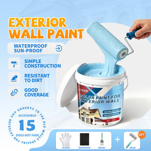 สีอะคริลิกกันน้ำ ปลอดภัยต่อสิ่งแวดล้อม สำหรับทาผนังภายนอกบ้าน ขายส่ง สีทาผนังภายนอกแบบน้ำ - Product Image 2