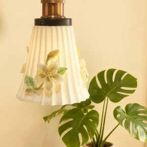 Lámpara colgante de cerámica vintage, lámpara Led redonda de un solo cabezal para techo del hogar, iluminación para pasillo y dormitorio de estilo del sudeste asiático - Product Image 3