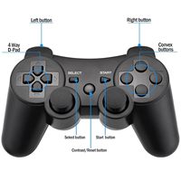 Manette de jeu sans fil pour console PS 3, joystick à double vibration pour PS3, manette pour PS3, contrôleur BT