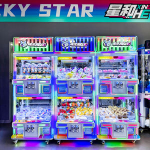 ตู้คีบตุ๊กตาโลหะพรีเมียม 4 ช่องเล่น พร้อมตู้เก็บของ  ใช้เหรียญ  รองรับ<span class=keywords><strong>ภาษา</strong></span>อังกฤษ - Product Image 1