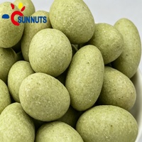 Sunnuts Chinesische Gebackene Wasabi-Erdnüsse mit Senfgeschmack, Japanischer Art, Überzogen, 500g