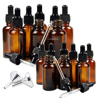Flacons compte-gouttes en verre ambré de qualité supérieure 10ml 20ml 30ml pour huiles essentielles et cosmétiques de luxe avec emballage en boîte cadeau