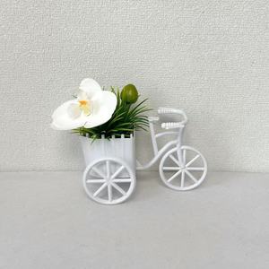 Maceta decorativa para bicicleta, flor artificial, orquídea mariposa, flor individual, <span class=keywords><strong>estambre</strong></span> único, planta verde, decoración de escritorio, planta en maceta - Product Image 4