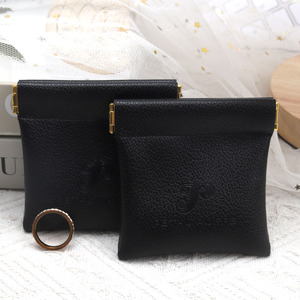 High Class Custom Design Logo Pu Leather Fashion Bag Earphone Jewelry Ring Necklace Coin Leather Dust Bag with Iron <b>Sheet</b> - Product Image 1