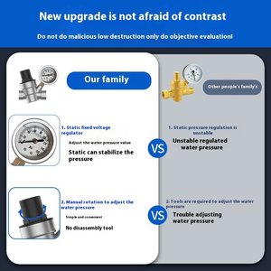 Hot Sale Adjustable Manual <strong>Water</strong> Pressure Regulator with <strong>Gauge</strong> Pilot Structure Brass Pressure Reducing Valve - Product Image 5