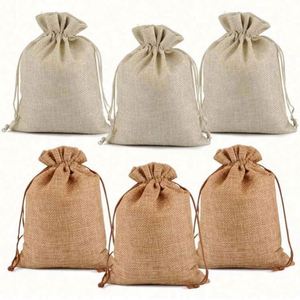 Custom Size Pattern Vintage Style Cotton Hemp Drawstring Bundle <b>Pocket</b> Bean Peanut Storage <b>Coffee</b> Bag - Product Image 6