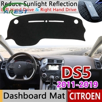 Tapis antidérapant de tableau de bord pour citroën DS 5 DS5, 2011 ~ 2019, couverture de pare-soleil, accessoires 2012 2013 2014 2015 2016 2017 2018