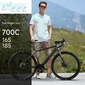 دراجة طريق من سبائك الألومنيوم مع تعليق أمامي وفرامل قرصية مزدوجة - سرعات متغيرة للرجال والنساء والبالغين - Product Image 2