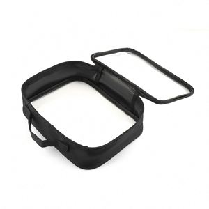 Sac de toilette de voyage personnalisé haute capacité, portable, étanche, transparent en PVC, format quart, pour cosmétiques et maquillage - Product Image 3