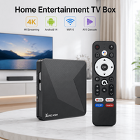TV Box X88 PRO Quad Core con Android 14, S905X5M, 4GB, 32GB, AV1, 4K 60fps, WiFi 6 Gigabit, HDR10 Plus, Control por Voz, Reproductor Multimedia