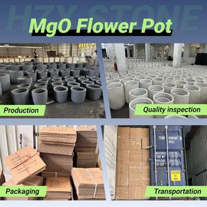Macetas de Magnesio Duraderas Tipo Flor, Combinación de Macetas para Plantas, para Hogar y Hotel, Venta Directa de Fábrica HZX - Product Image 6