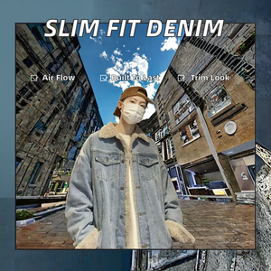 Veste Safari Homme Style Cowboy Haute Qualité Personnalisée Toile Hiver Respirante Teinte Unie Nylon Coupe Ajustée - Product Image 2