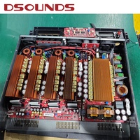 Penguat Daya Profesional 1600W*4CH 4x1600W Tahan Suhu Tinggi dengan Gallium Nitride untuk Audio Profesional