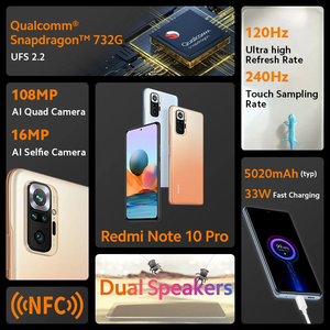 Mejor <span class=keywords><strong>Precio</strong></span> 2024, Teléfono Celular Desbloqueado 10 Pro para Xiaomi <span class=keywords><strong>Redmi</strong></span> <span class=keywords><strong>Note</strong></span> 10 Pro - Product Image 5