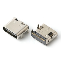 Connecteur usb femelle de Type c, 16P, carte horizontale, connecteur femelle de type C, 16 broches